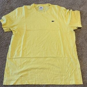 Lacoste Yellow T-Shirt with Crocodile Logo